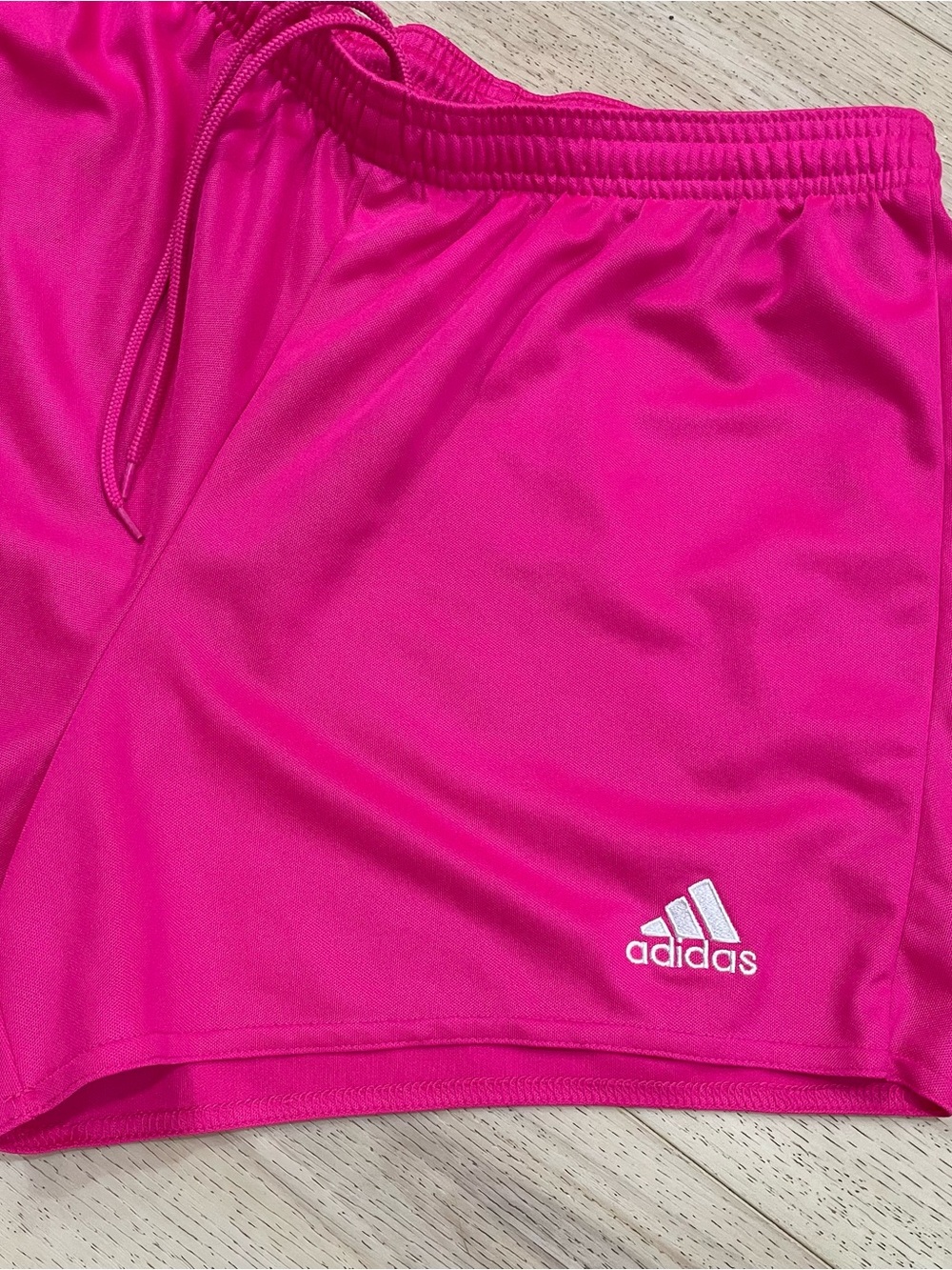 adidas Women's Fuchsia Athletic Shorts - Picture 2 of 4